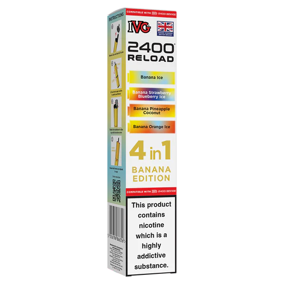 IVG 2400 Reload Pods - 4 Pack - Banana Edition