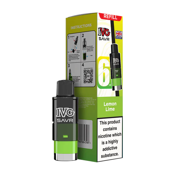 IVG SAVR Prefilled Pods - Lemon Lime