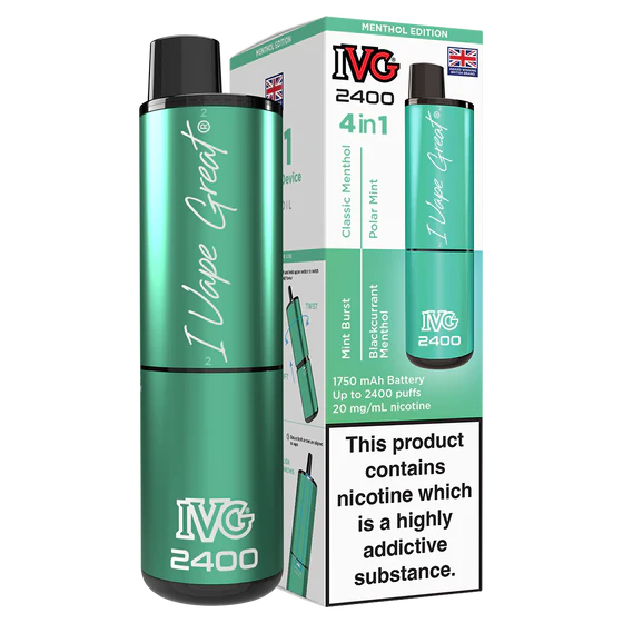 IVG 2400 Rechargeable Kit - Menthol Edition