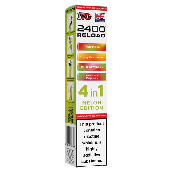 IVG 2400 Reload Pods - 4 Pack - Melon Edition