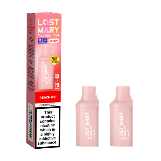 Lost Mary BM600 Prefilled Pods - 2 Pack - Peach Ice