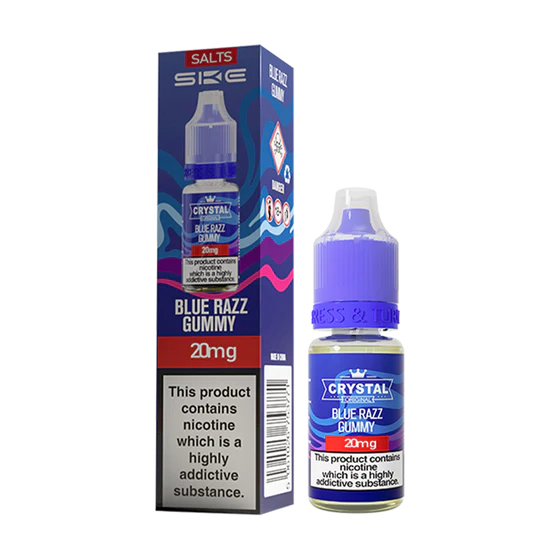 SKE Crystal Nic Salt 10ml - Blue Razz Gummy
