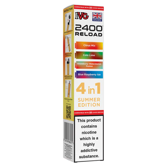 IVG 2400 Reload Pods - 4 Pack - Summer Edition