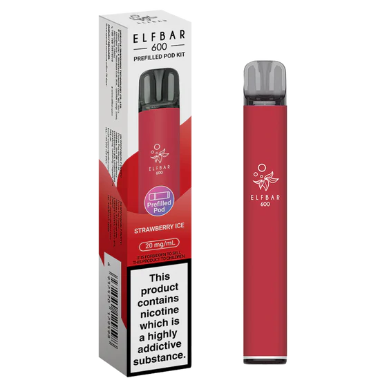 Elf Bar 600 Prefilled Pod Kit - Strawberry Ice
