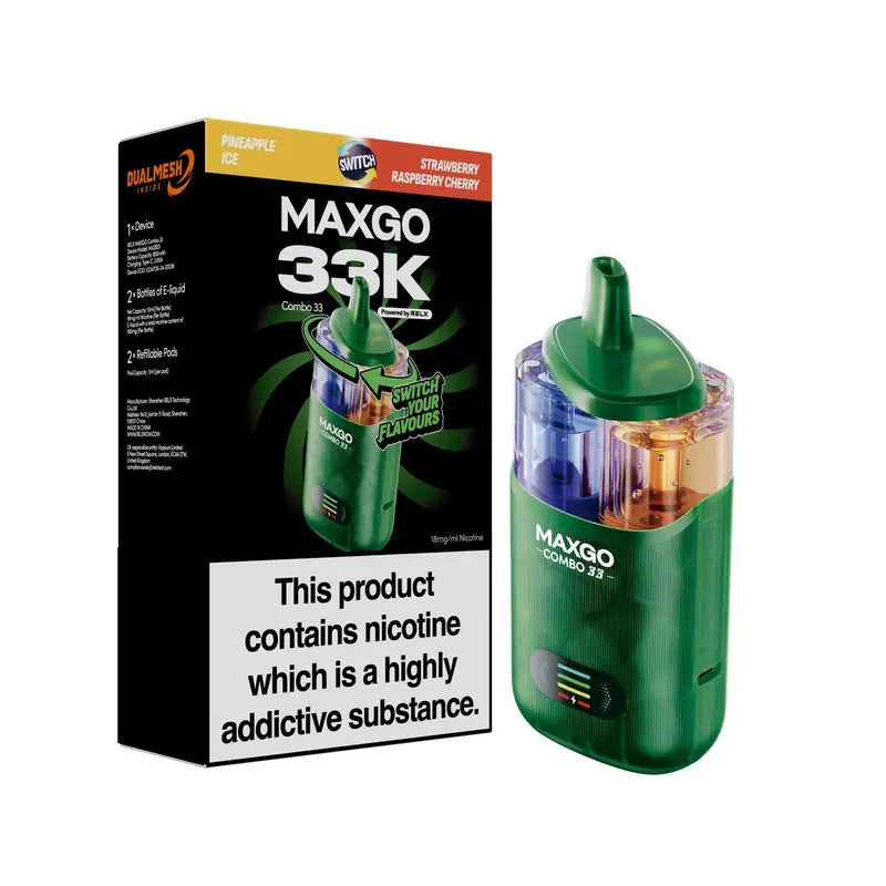 RELX Maxgo Combo 33000 Prefilled Vape Kit