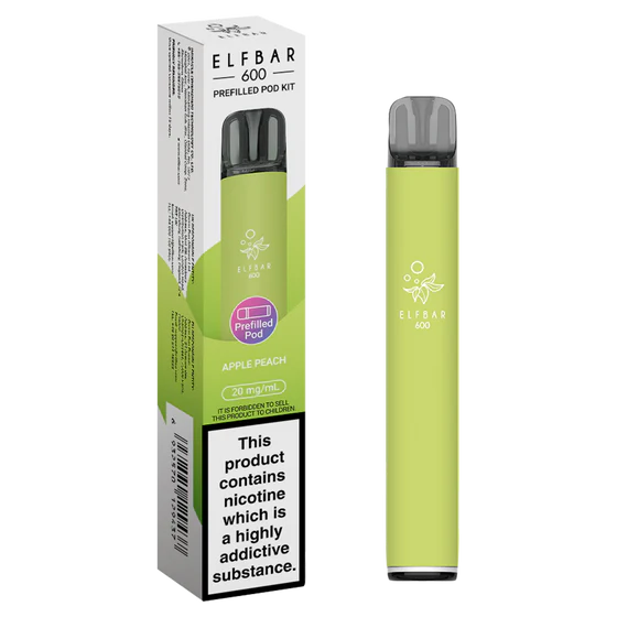 Elf Bar 600 Prefilled Pod Kit - Apple Peach
