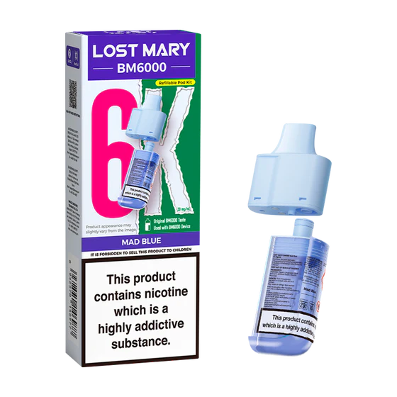 Lost Mary BM6000 Refill - Mad Blue