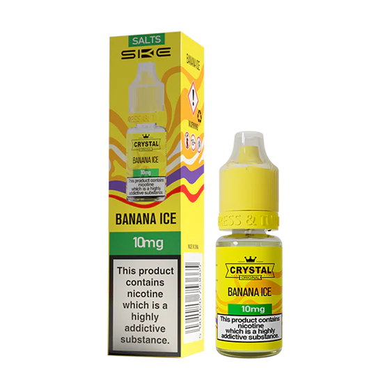 SKE Crystal Nic Salt 10ml - Banana Ice