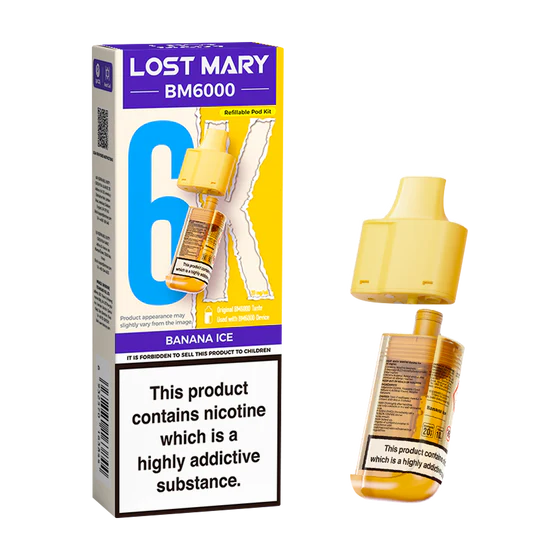 Lost Mary BM6000 Refillable Pod Kit - Banana Ice