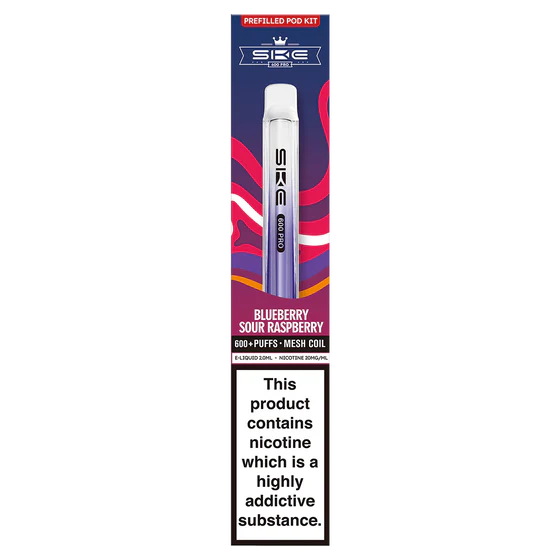 SKE Pro 600 Prefilled Pod Kit - Blueberry Sour Raspberry