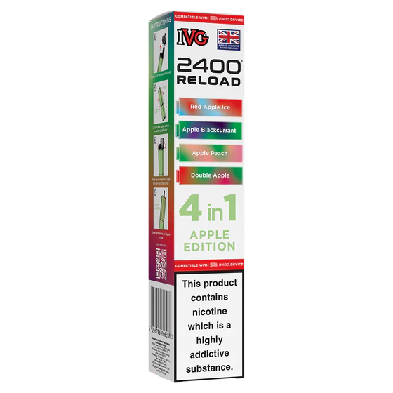 IVG 2400 Reload Pods - 4 Pack - Apple Edition