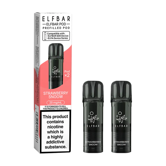 Elf Bar 600 Prefilled Pods - Strawberry Snoow