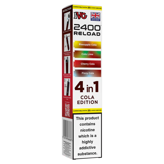 IVG 2400 Reload Pods - 4 Pack - Cola Edition