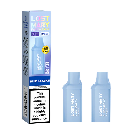Lost Mary BM600 Prefilled Pods - 2 Pack - Blue Razz Ice
