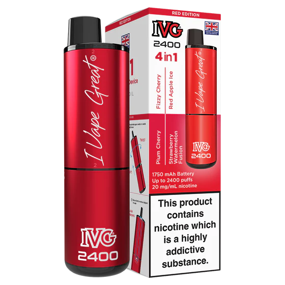 IVG 2400 Rechargeable Kit - Red Edition