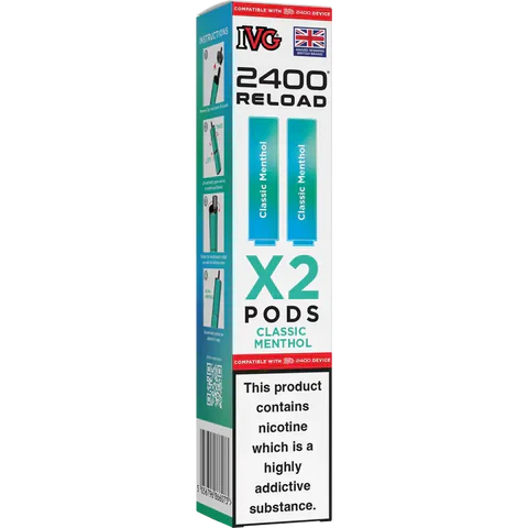IVG 2400 Reload 2in1 Prefilled Pods