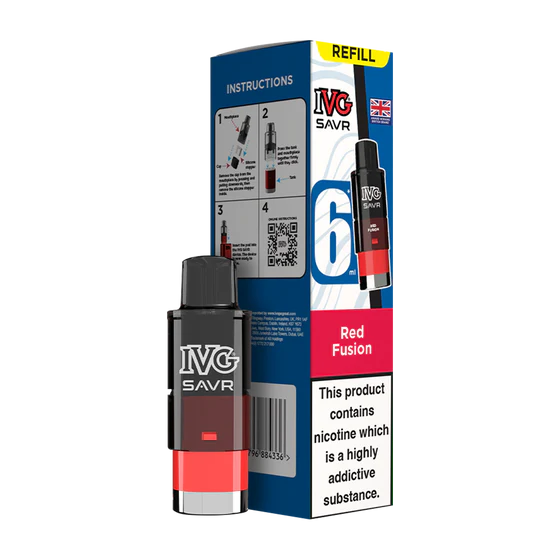 IVG SAVR Prefilled Pods - Red Fusion