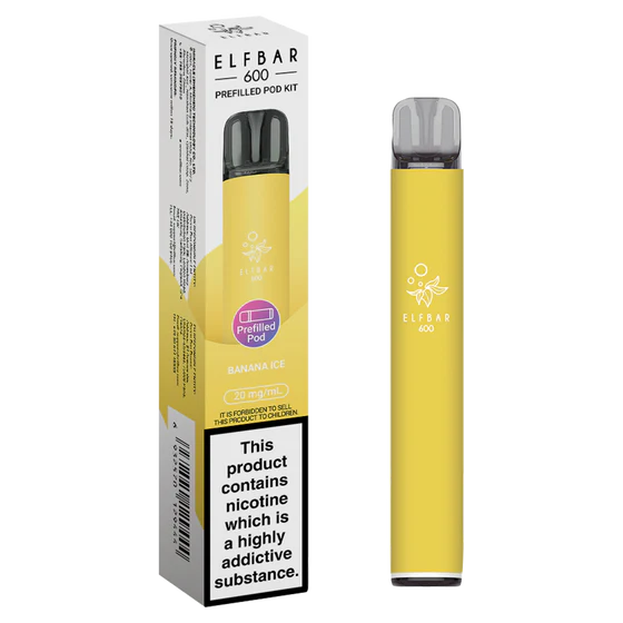 Elf Bar 600 Prefilled Pod Kit - Banana Ice