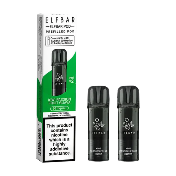 Elf Bar 600 Prefilled Pods - Kiwi Passionfruit Guava
