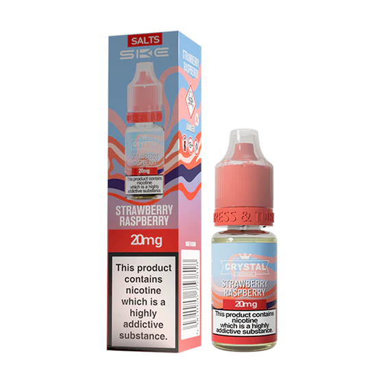SKE Crystal Nic Salt 10ml - Strawberry Raspberry