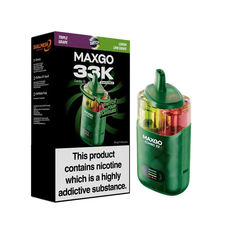 RELX Maxgo Combo 33000 Prefilled Vape Kit