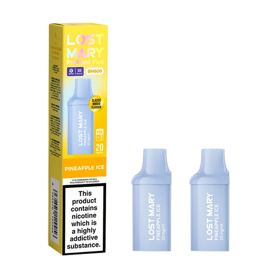 Lost Mary BM600 Prefilled Pods - 2 Pack - Pineapple Ice