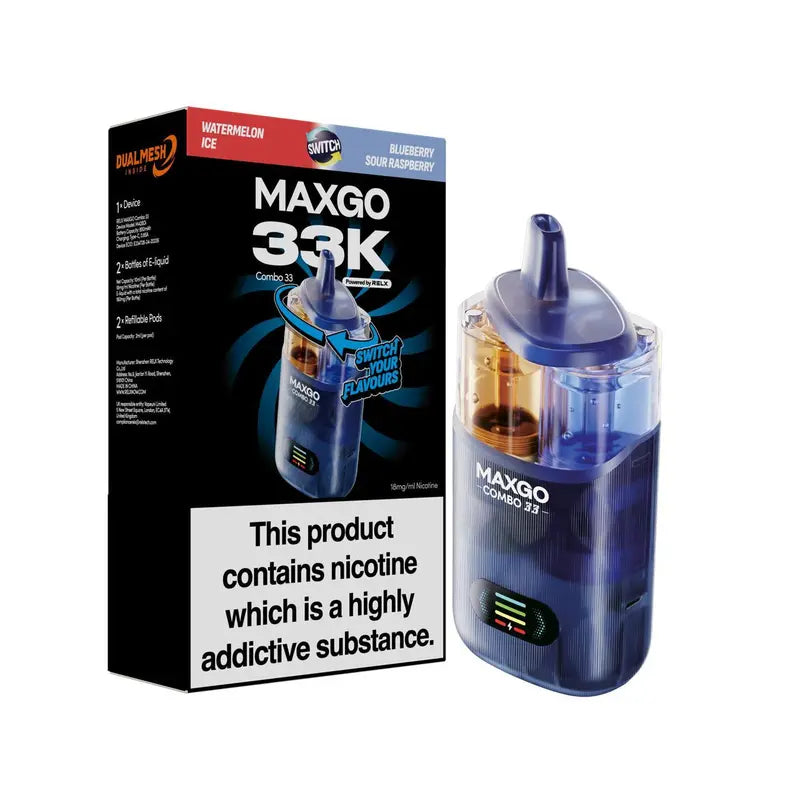 RELX Maxgo Combo 33000 Prefilled Vape Kit