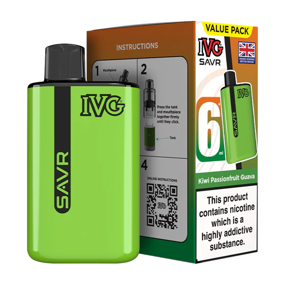IVG SAVR Prefilled Pod Kit - Kiwi Passionfruit Guava