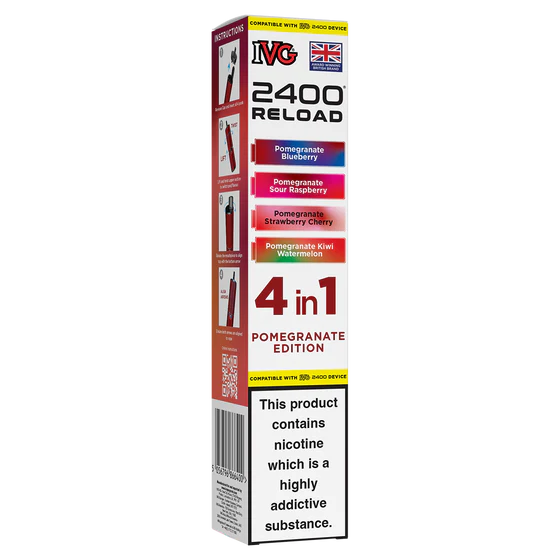 IVG 2400 Reload Pods - 4 Pack - Pomegranate Edition