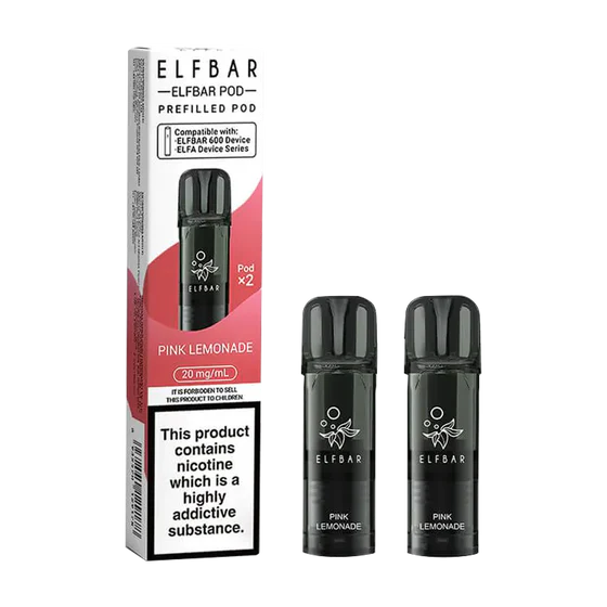 Elf Bar 600 Prefilled Pods - Pink Lemonade