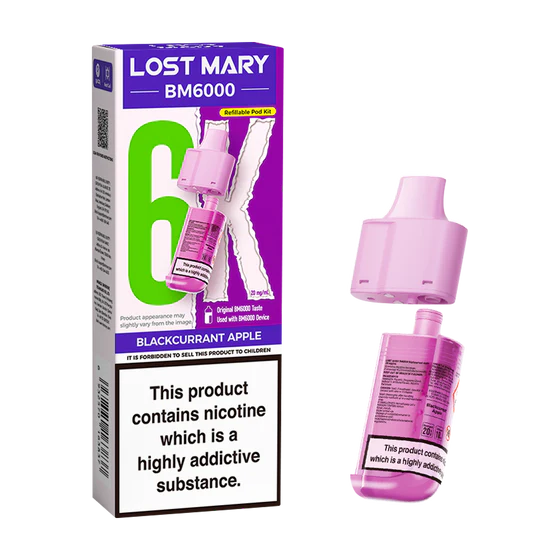 Lost Mary BM6000 Refillable Pod Kit - Blackcurrant Apple