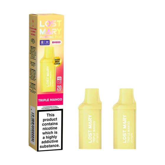 Lost Mary BM600 Prefilled Pods - 2 Pack - Triple Mango