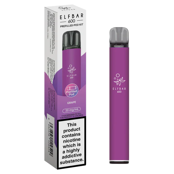 Elf Bar 600 Prefilled Pod Kit - Grape