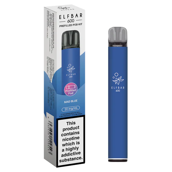 Elf Bar 600 Prefilled Pod Kit - Mad Blue