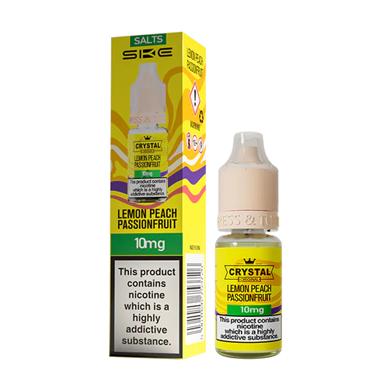SKE Crystal Nic Salt 10ml - Lemon Peach Passionfruit