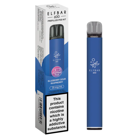 Elf Bar 600 Prefilled Pod Kit - Blueberry Sour Raspberry