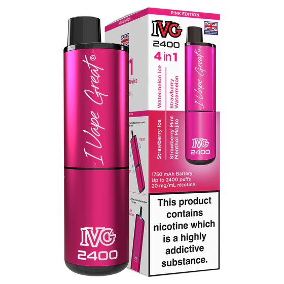 IVG 2400 Rechargeable Kit - Pink Edition