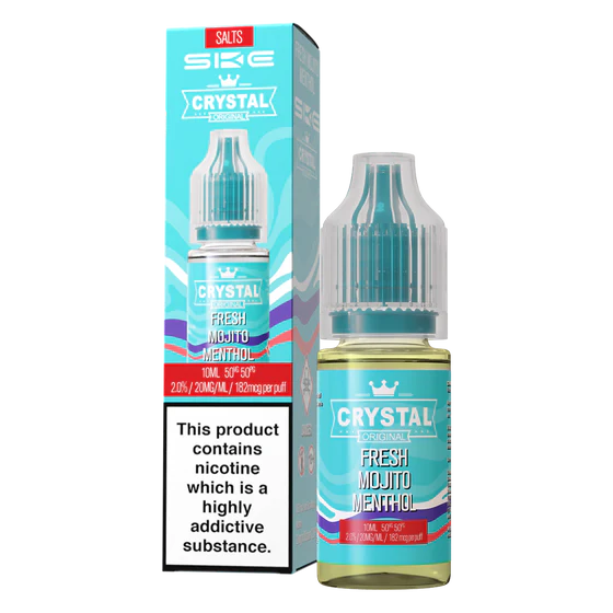 SKE Crystal Nic Salt 10ml - Fresh Menthol Mojito