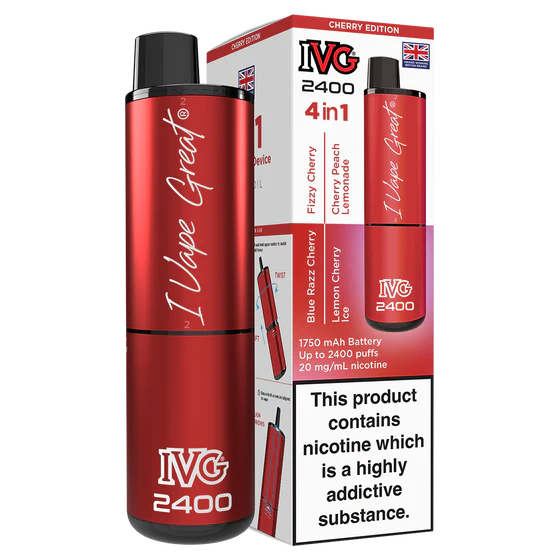 IVG 2400 Rechargeable Kit - Cherry Edition