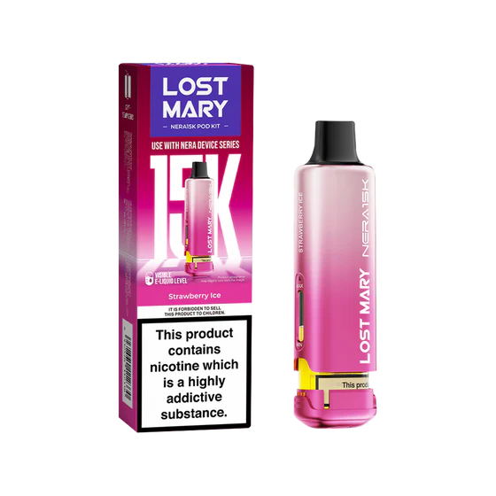 Lost Mary Nera 15k Prefilled Pods - Strawberry Ice