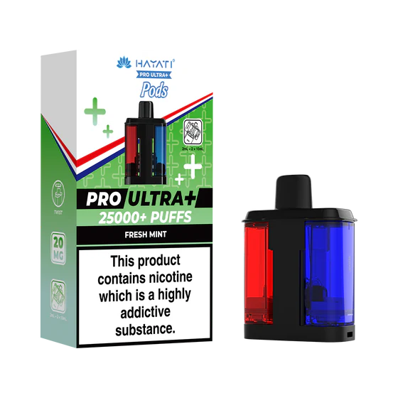 Hayati Pro Ultra Plus 25000 Prefilled Pods - Fresh Mint