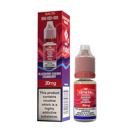 SKE Crystal Nic Salt 10ml - Blueberry Cherry Cranberry