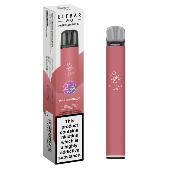 Elf Bar 600 Prefilled Pod Kit - Pink Lemonade