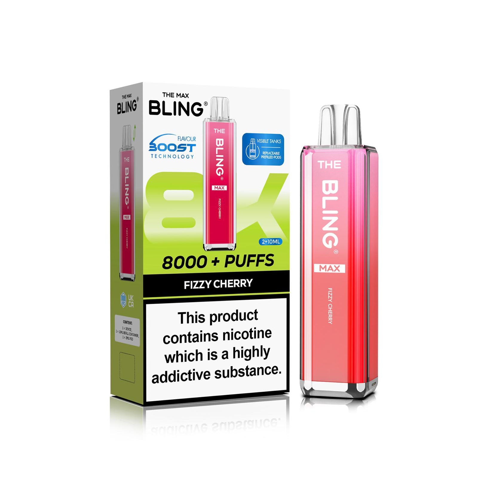 The Crystal Bling Max 8000 Prefilled Vape Kit