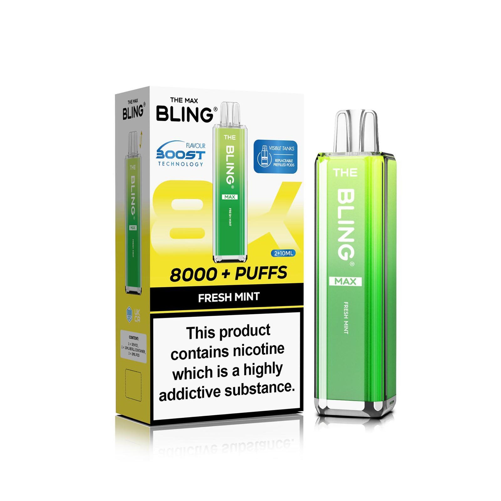 The Crystal Bling Max 8000 Prefilled Vape Kit