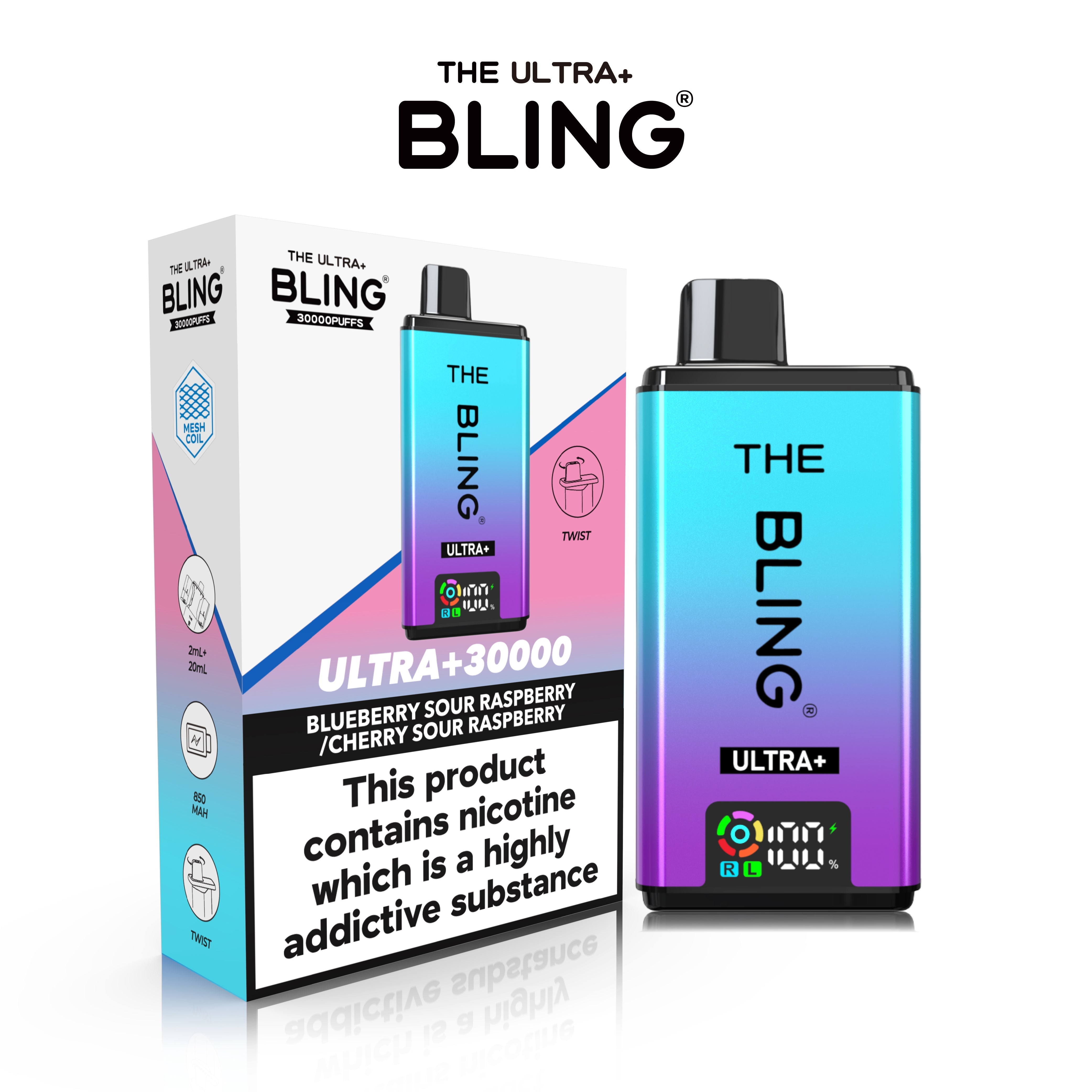 The Crystal Bling Ultra 30000 Prefilled Vape Kit