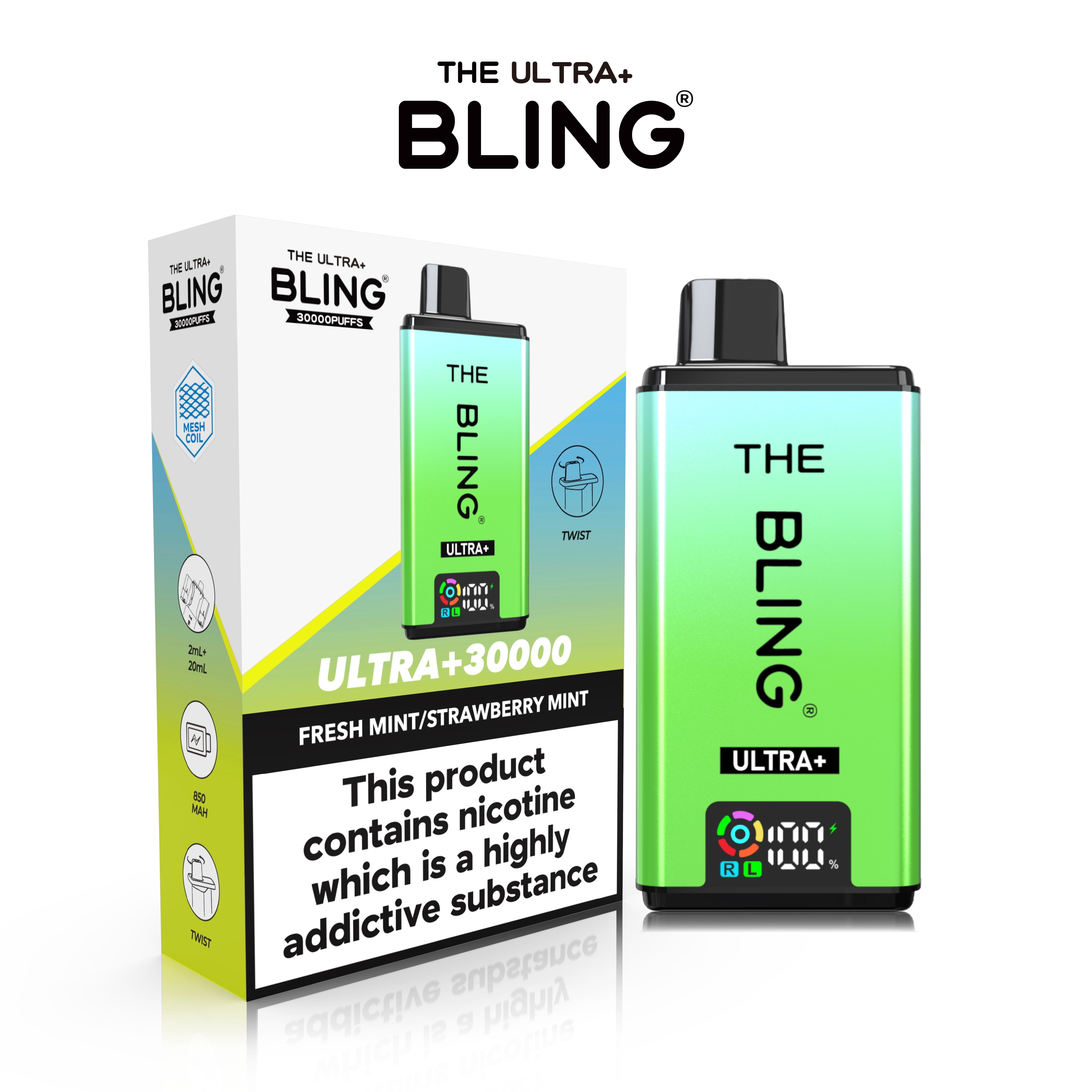 The Crystal Bling Ultra 30000 Prefilled Vape Kit
