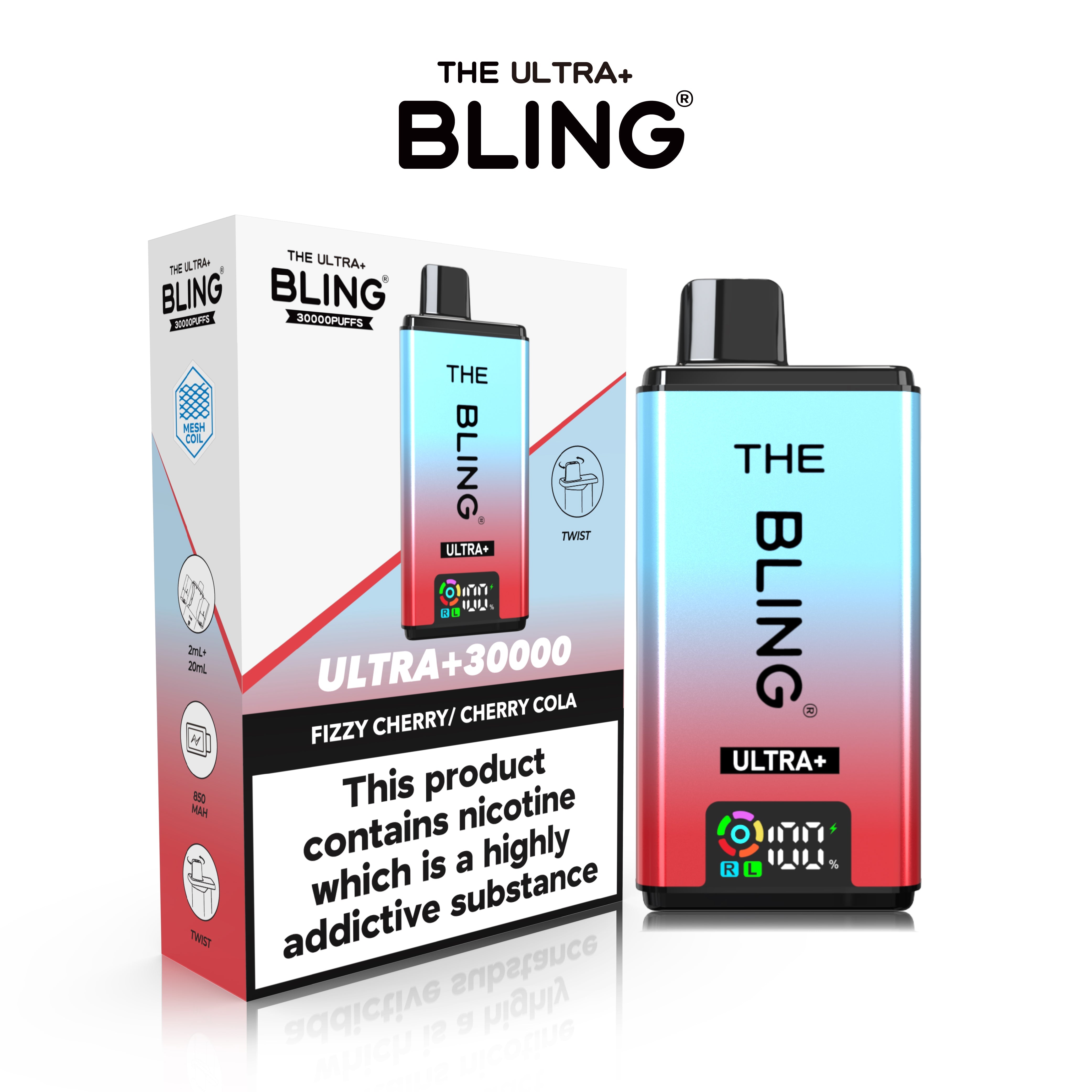 The Crystal Bling Ultra 30000 Prefilled Vape Kit