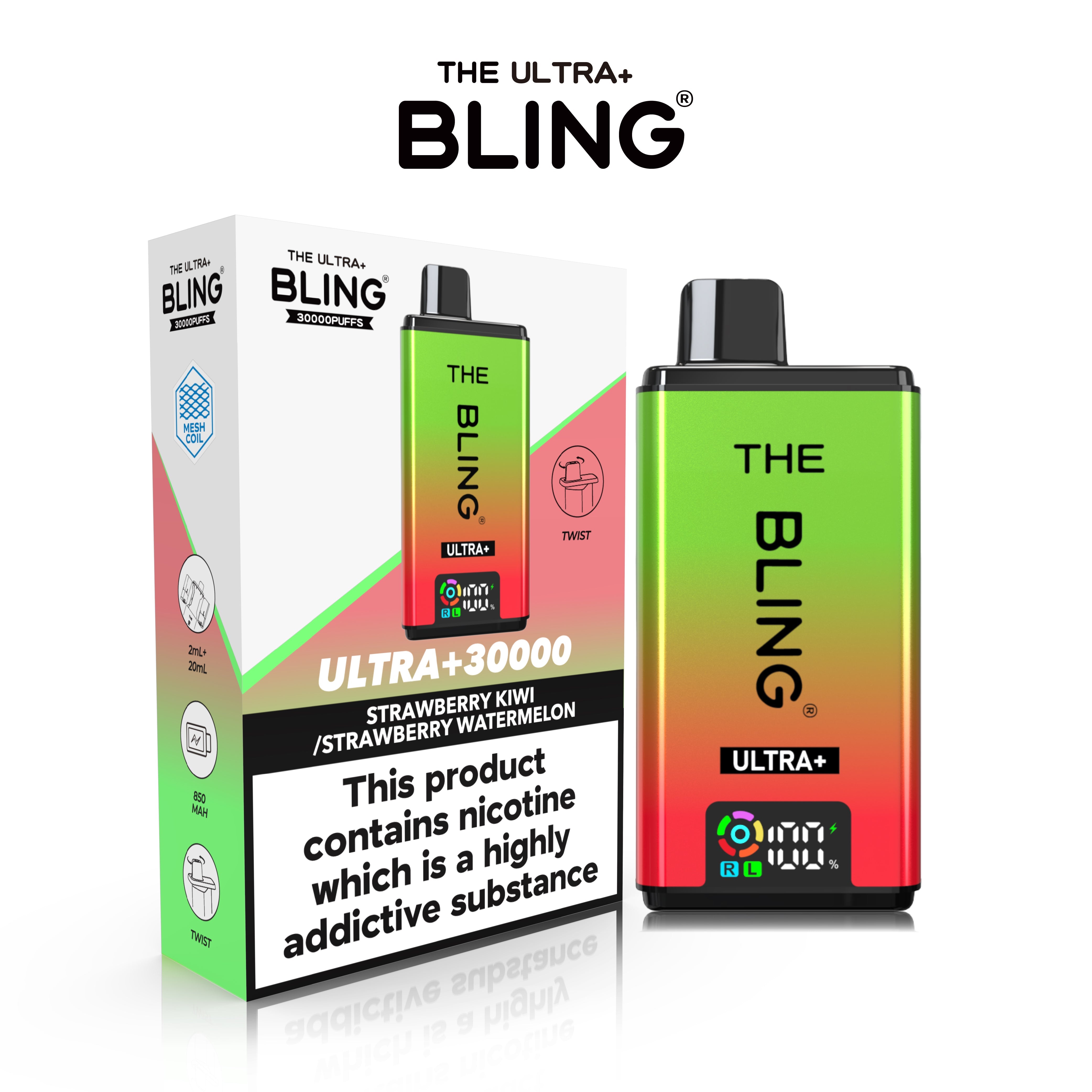 The Crystal Bling Ultra 30000 Prefilled Vape Kit