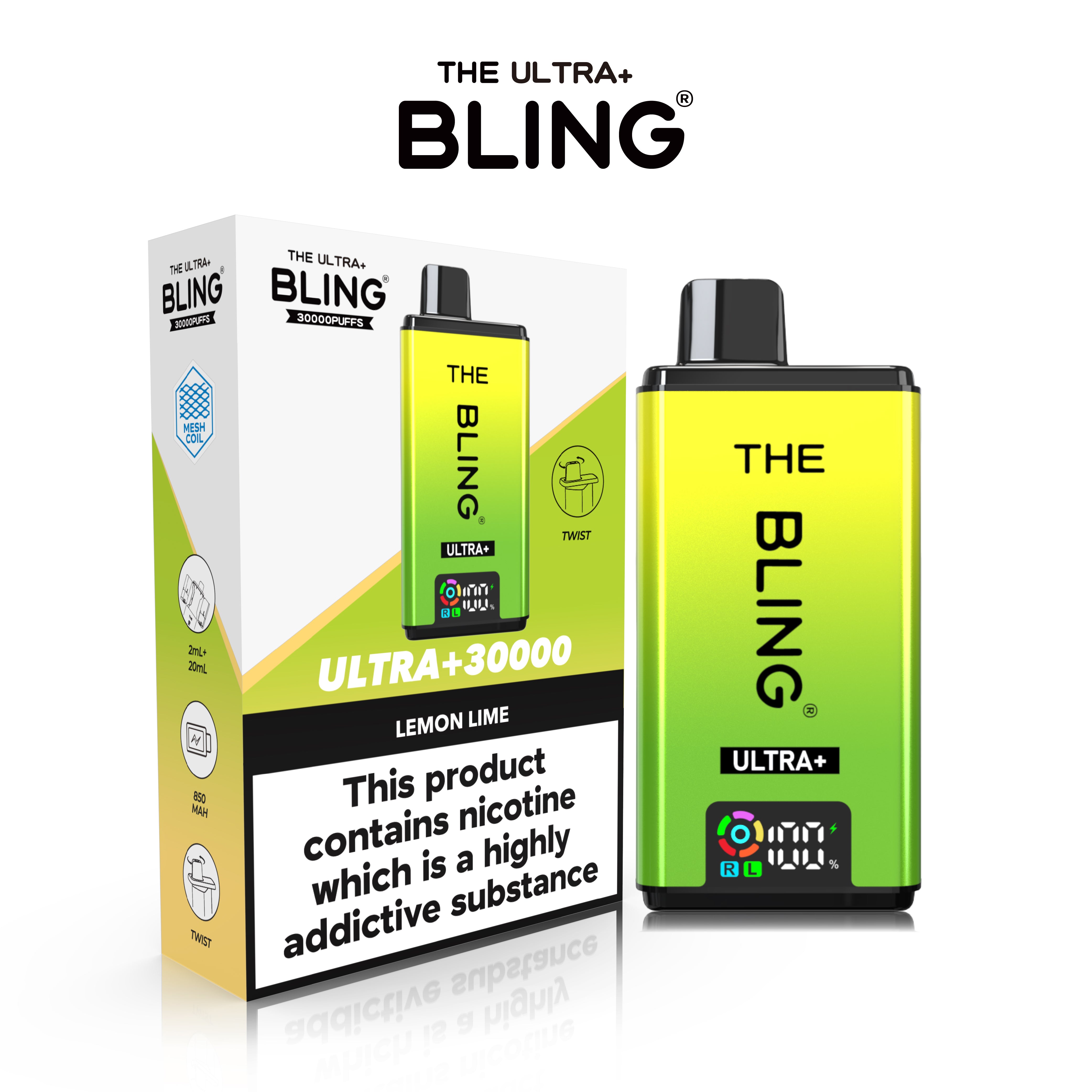 The Crystal Bling Ultra 30000 Prefilled Vape Kit